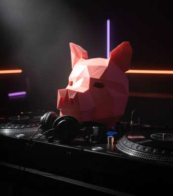 Masque Cochon en impression 3D sur Platine - Workprint 3D - Workprint 3D